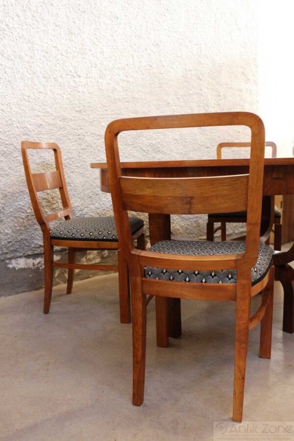 Art Deco Esstisch mit 4 Stühlen | ausziehbar – Bild 20