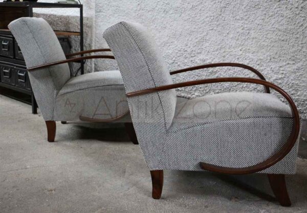 Art Déco Sessel | Jindřich Halabala – Bild 3
