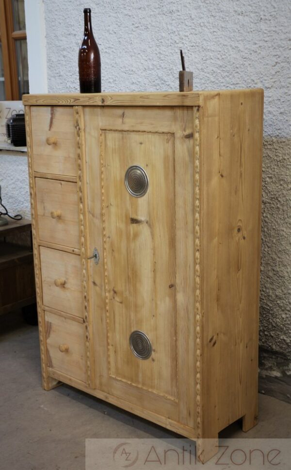 Brotschrank 4 Schubladen mit Ornament – Bild 5