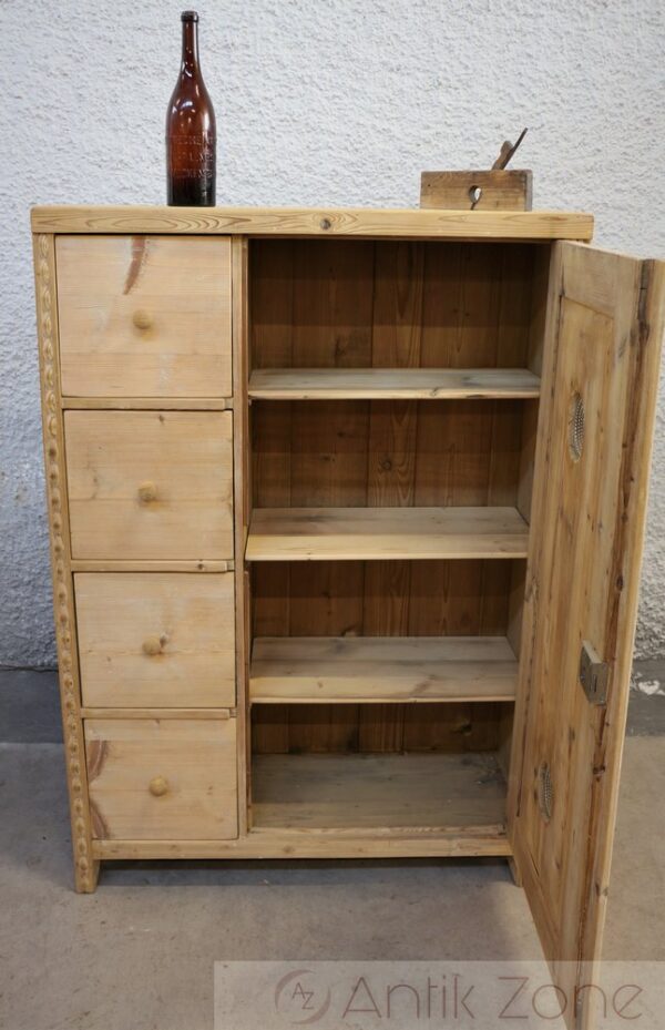 Brotschrank 4 Schubladen mit Ornament – Bild 3
