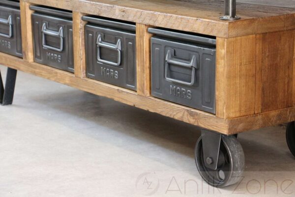 Industrial TV Tisch | Vintage Möbel – Bild 10