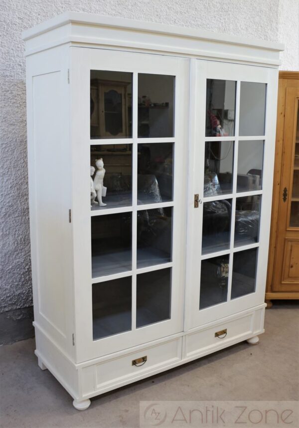 Vitrinenschrank weiß – Bild 2