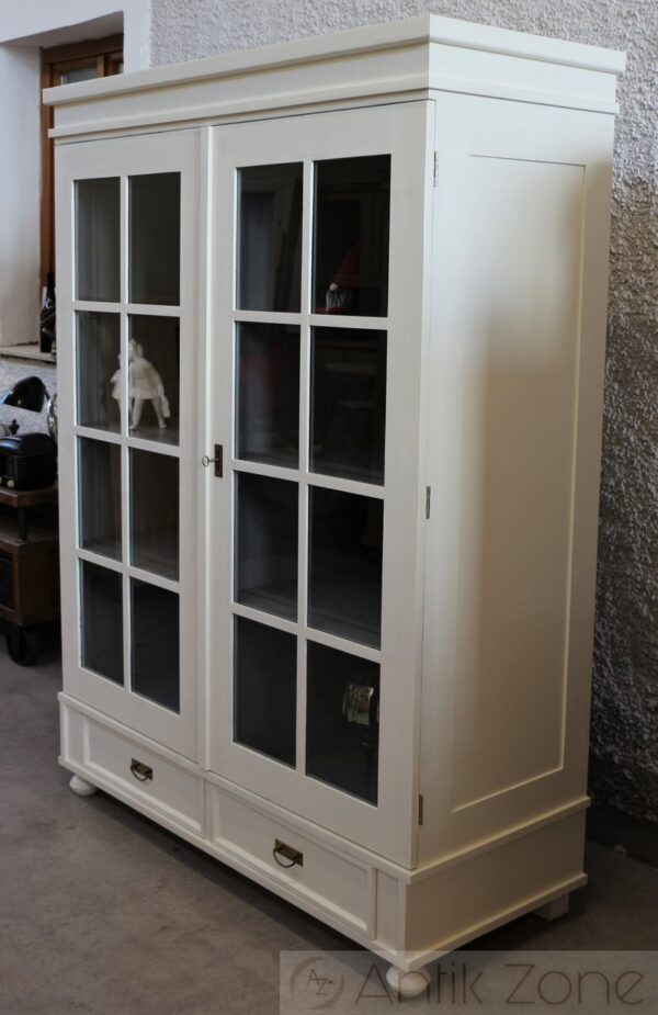 Vitrinenschrank weiß – Bild 3