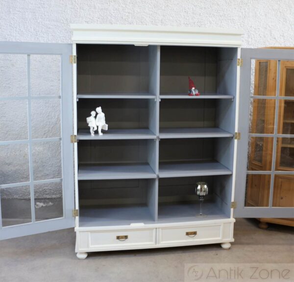 Vitrinenschrank weiß – Bild 5