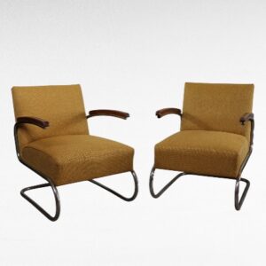 Thonet S 411 Bauhaus Sessel – 2 Stück