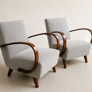 Original Halabala Art Deco Sessel – restaurierter Designklassiker aus den 1940er Jahren