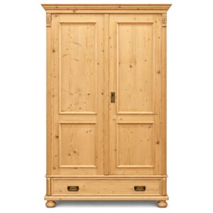 Landhaus Kleiderschrank Fichte massiv | Naturwachs